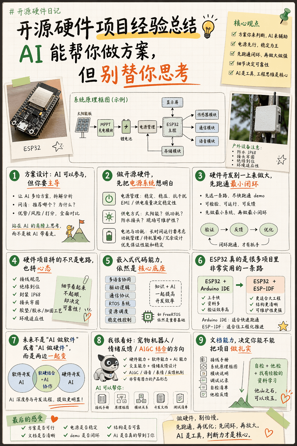 开源硬件经验图 · 实战复盘版