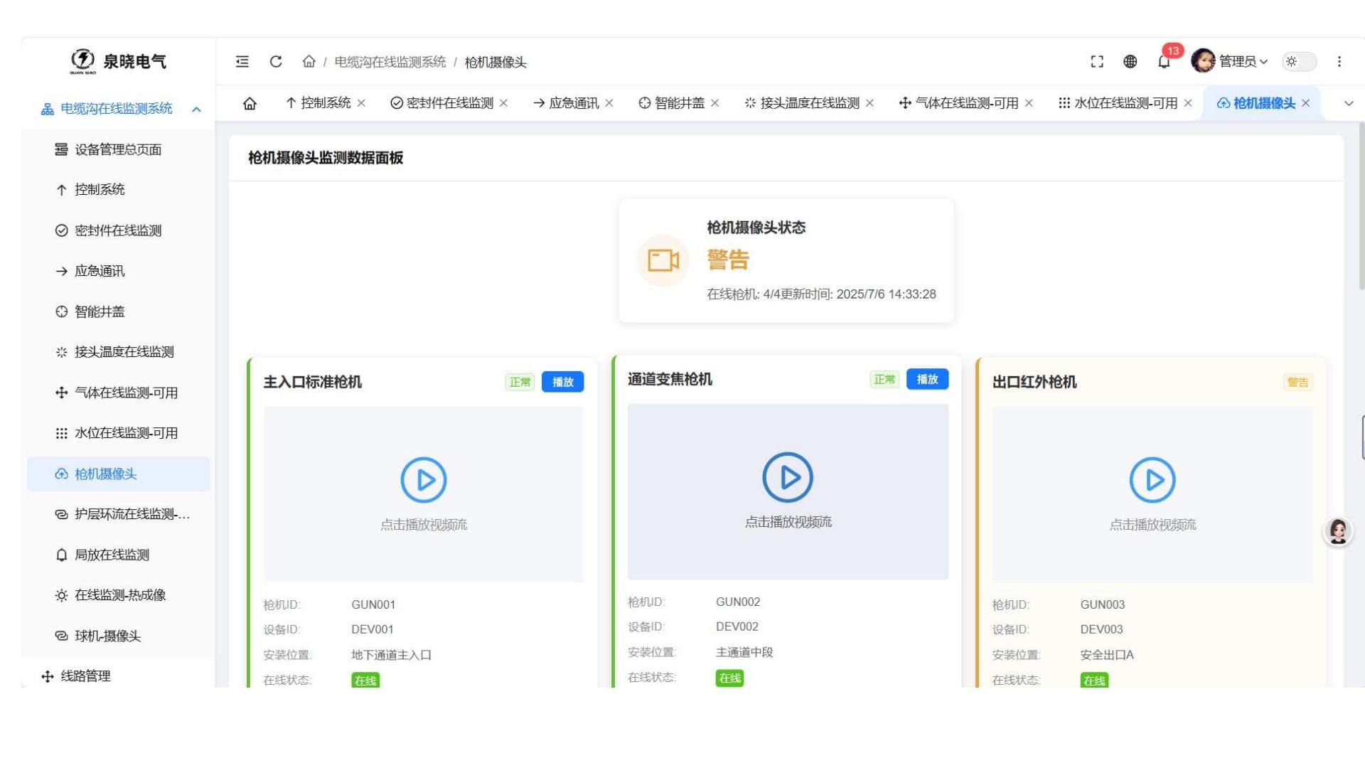 电缆隧道分布式在线监测 补充画面 3